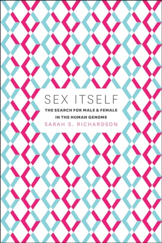 Book cover with pink and teal geometric pattern, title “Sex Itself.”