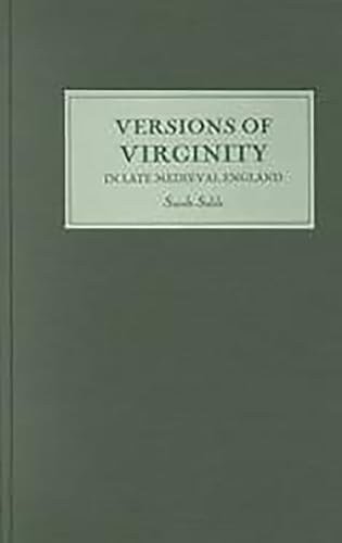 Book cover: "Versions of Virginity in Late Medieval England" in dark text.