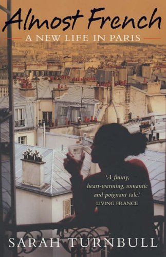 Book cover: woman with wine overlooking a Parisian cityscape.