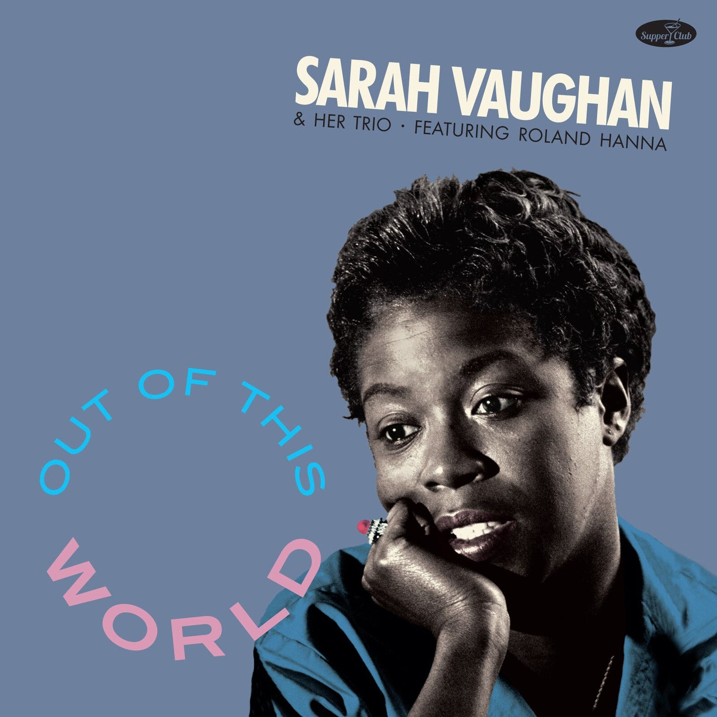 Album cover for Sarah Vaughan’s “Out Of This World” with her portrait.
