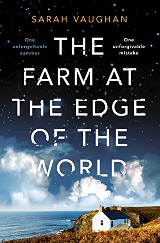Book cover: dark sky, white text, coastal farm scene below.