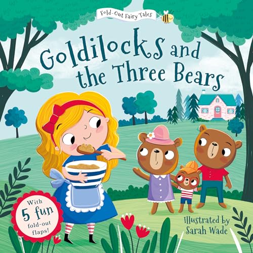 Goldilocks with the Three Bears, illustrated children’s book cover.