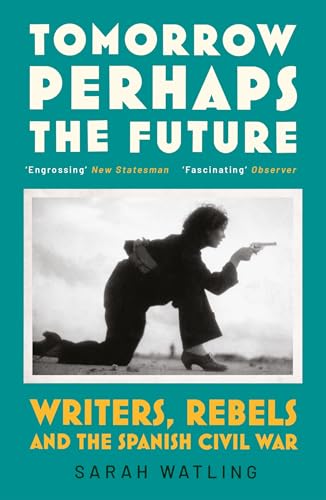 Book cover with teal background and black-and-white photo of a woman holding a gun.
