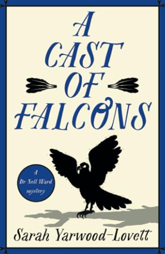 Book cover: “A Cast of Falcons” with a falcon silhouette and blue text.