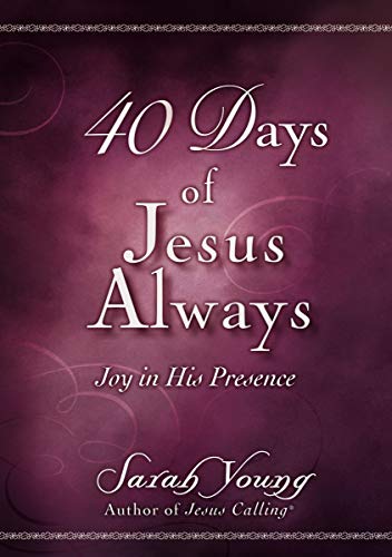 Book cover with title “40 Days of Jesus Always” in white script.