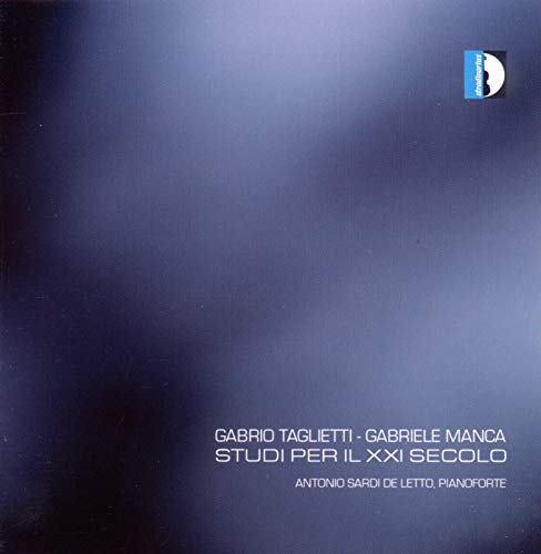 Dark blue CD cover with white text: Taglietti, Manca, Sardi De Letto.