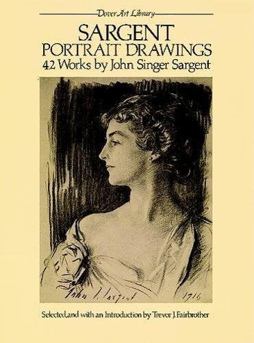 Book cover featuring a charcoal portrait drawing of a woman by John Singer Sargent.