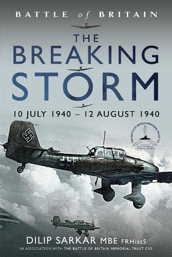 Book cover: “Breaking Storm” depicts a German fighter plane in flight.