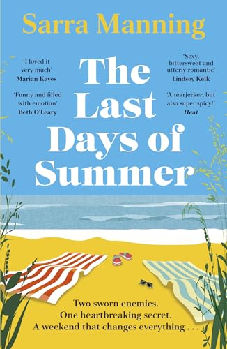 Book cover: “The Last Days of Summer” with beach scene and text.