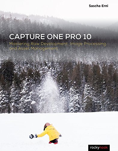 Book cover for "Capture One Pro 10" with snowy mountain landscape.