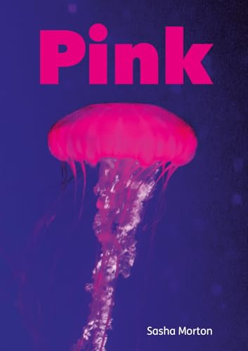 Book cover: "Pink" with a bright pink jellyfish on a blue background.