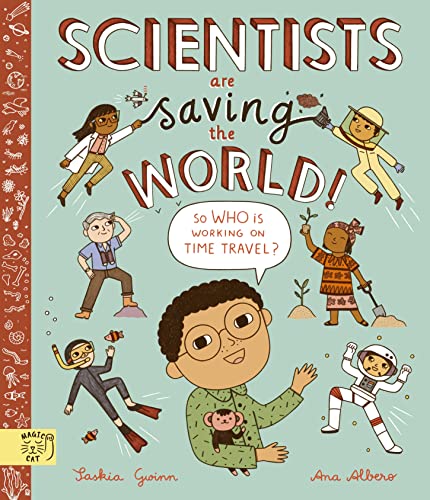 Book cover: illustrated scientists of diverse backgrounds with tools.