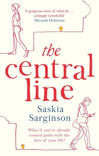 Book cover with red line art of people and the title "The Central Line".