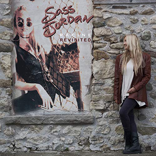CD cover for Sass Jordan’s “Racine Revisited” featuring a portrait and mural.