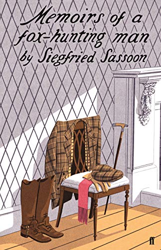Book cover showing a chair with a jacket, cap, gloves, and riding boots nearby.