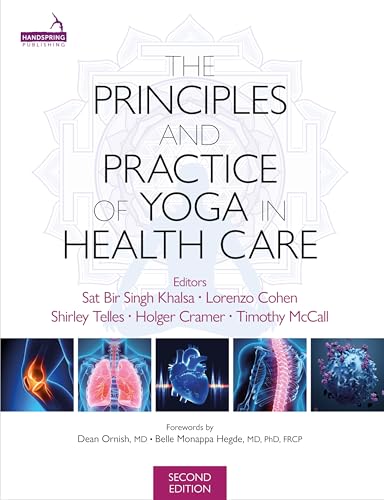 Book cover: "The Principles and Practice of Yoga in Health Care," second edition.