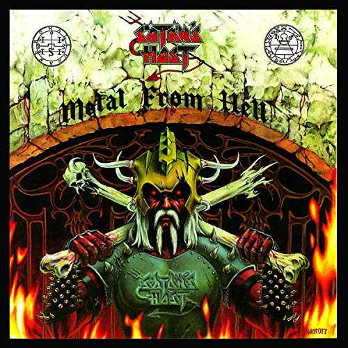 CD cover: demonic figure with bones, flames, and band name "Satan's Host".
