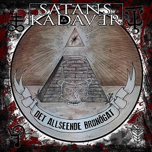 CD cover with skull, all-seeing eye, and band name "Satans Kadaver".