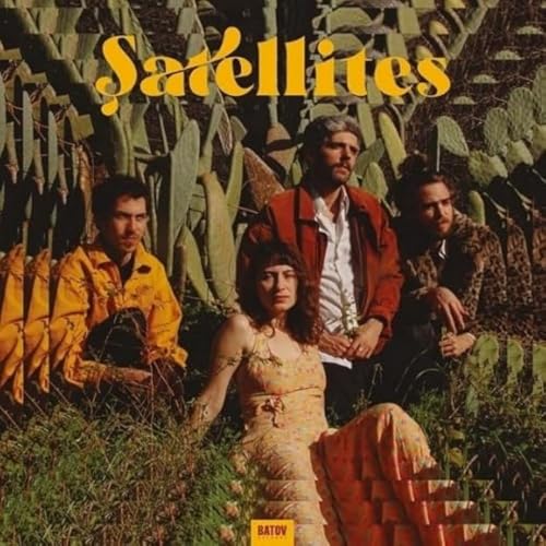 Album cover featuring four people amongst cacti and foliage.
