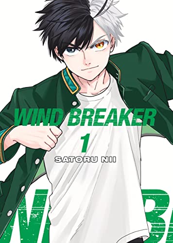 Manga book cover with windbreaker jacket character illustration and bold typography.