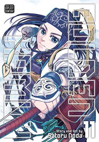 Golden Kamuy volume 11 cover: a young woman with a bow and arrows.