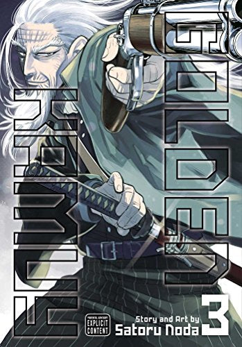 Manga cover featuring a white-haired man holding a revolver and a sword.