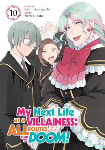 Manga cover with three anime-style characters and colorful title text.