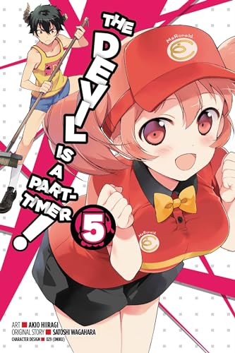 Manga volume 5 cover with anime-style characters in work uniforms.