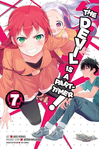 Manga volume 7 cover with three anime-style characters against a pink background.