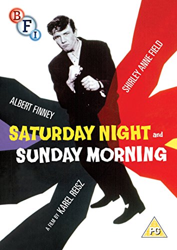 DVD cover for "Saturday Night And Sunday Morning" featuring Albert Finney.