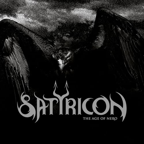 Dark album cover featuring a bird of prey with spread wings and text.