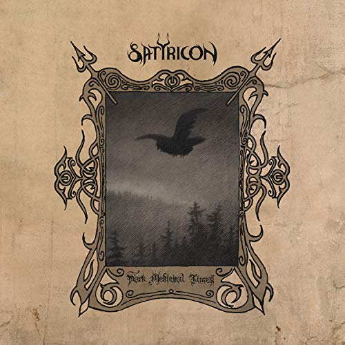 CD cover: ornate frame around a dark forest with a flying bird.