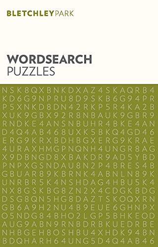 Green cover with dense, random letters for a wordsearch puzzle book.