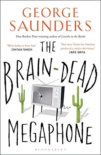 Book cover featuring a broken television set between two cacti, with hand-drawn style text.