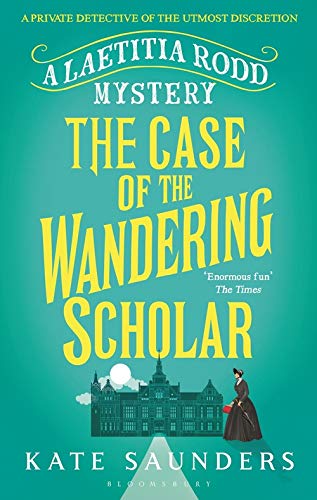 Book cover: “The Case of the Wandering Scholar” with a castle and woman.