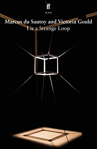 Book cover featuring a glowing cube suspended in darkness by thin wires.