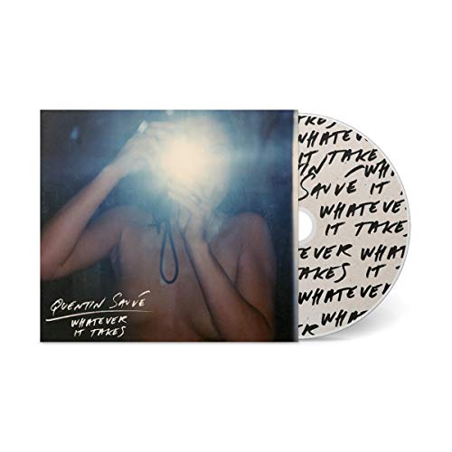 CD case cover with a shirtless man and a CD with handwritten text.