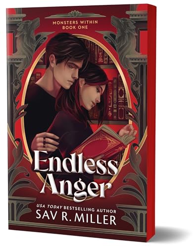 Book cover featuring a couple embracing in front of a bookshelf.