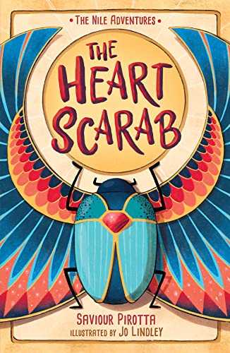 Book cover featuring a stylized blue scarab beetle with large, colorful wings.