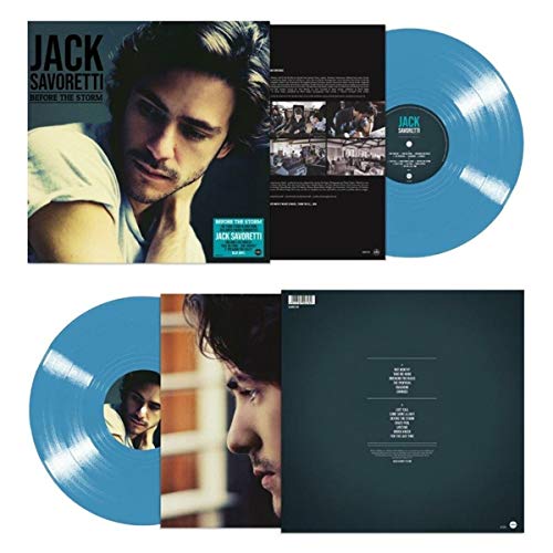 Album cover for Jack Savoretti’s “Before The Storm” featuring a portrait of the artist.