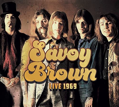Savoy Brown band portrait from 1969, album cover with band name.