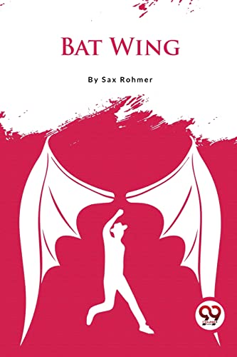 Book cover: white silhouette of a person with bat wings, red background.