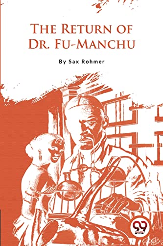 Red book cover featuring Dr. Fu-Manchu and laboratory equipment illustration.