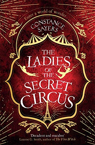 Book cover for “The Ladies of the Secret Circus” with circus imagery.