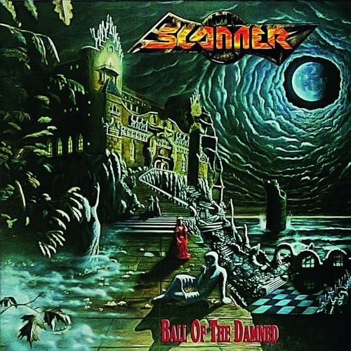 Album cover for Scanner’s “Ball Of The Damned” featuring a dark castle.