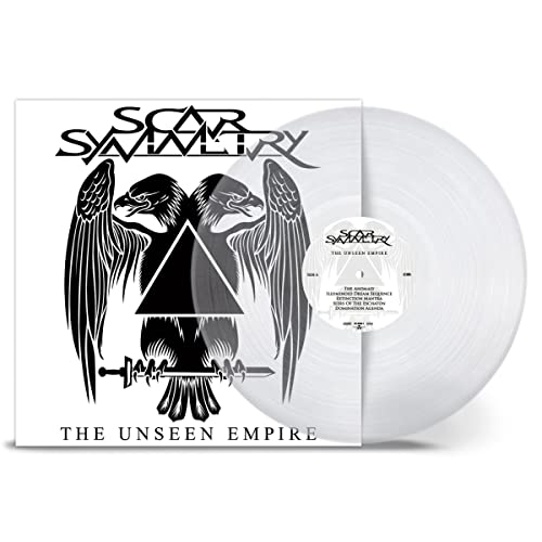 Scar Symmetry The Unseen Empire vinyl record with double-headed eagle album cover art.