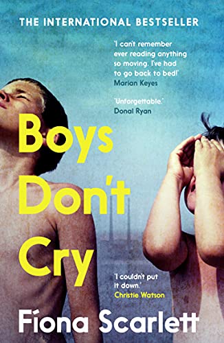 Book cover with two shirtless men against a blue background with city skyline.