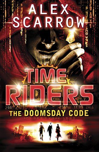 Book cover featuring a hooded figure, glowing text, and three silhouettes against a city.