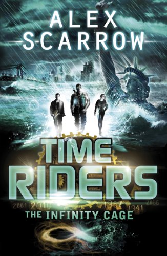 Book cover: three figures stand before a stormy, fractured Statue of Liberty.