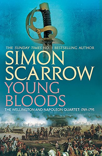 Book cover featuring a military sword above a battle scene with soldiers and cannons.